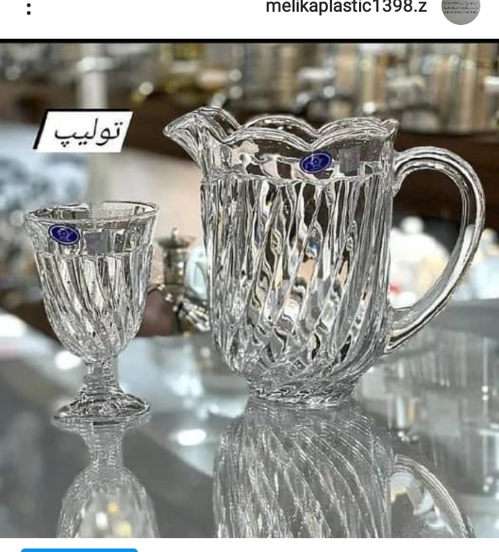 پارچ و لیوان گیلاسی تولیپ
