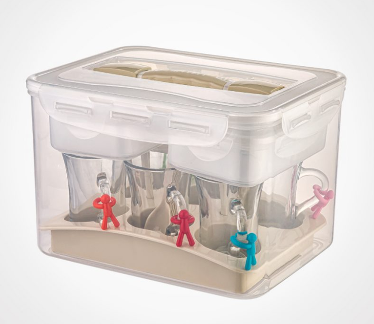 سرویس چای و صبحانه خوری مسافرتی 6نفره لیمون