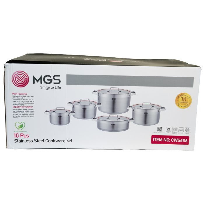 سرویس قابلمه استیل MGS وارداتی مدل CWS6116